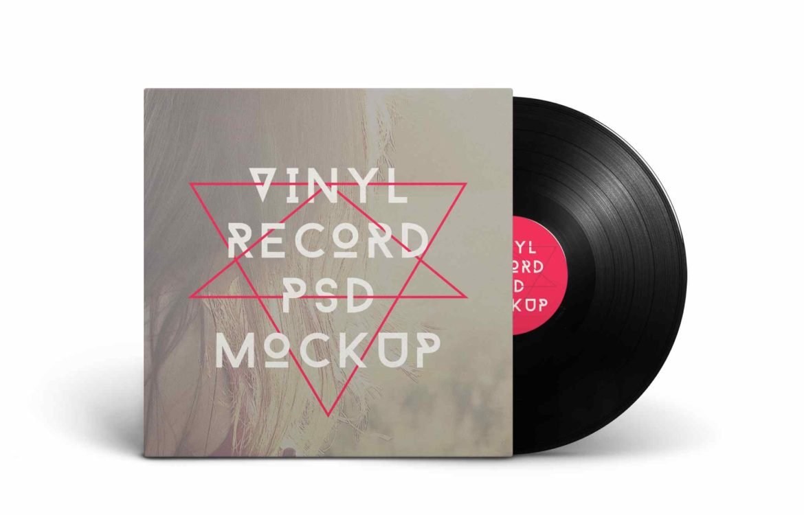 Vinyl Record PSD MockUp